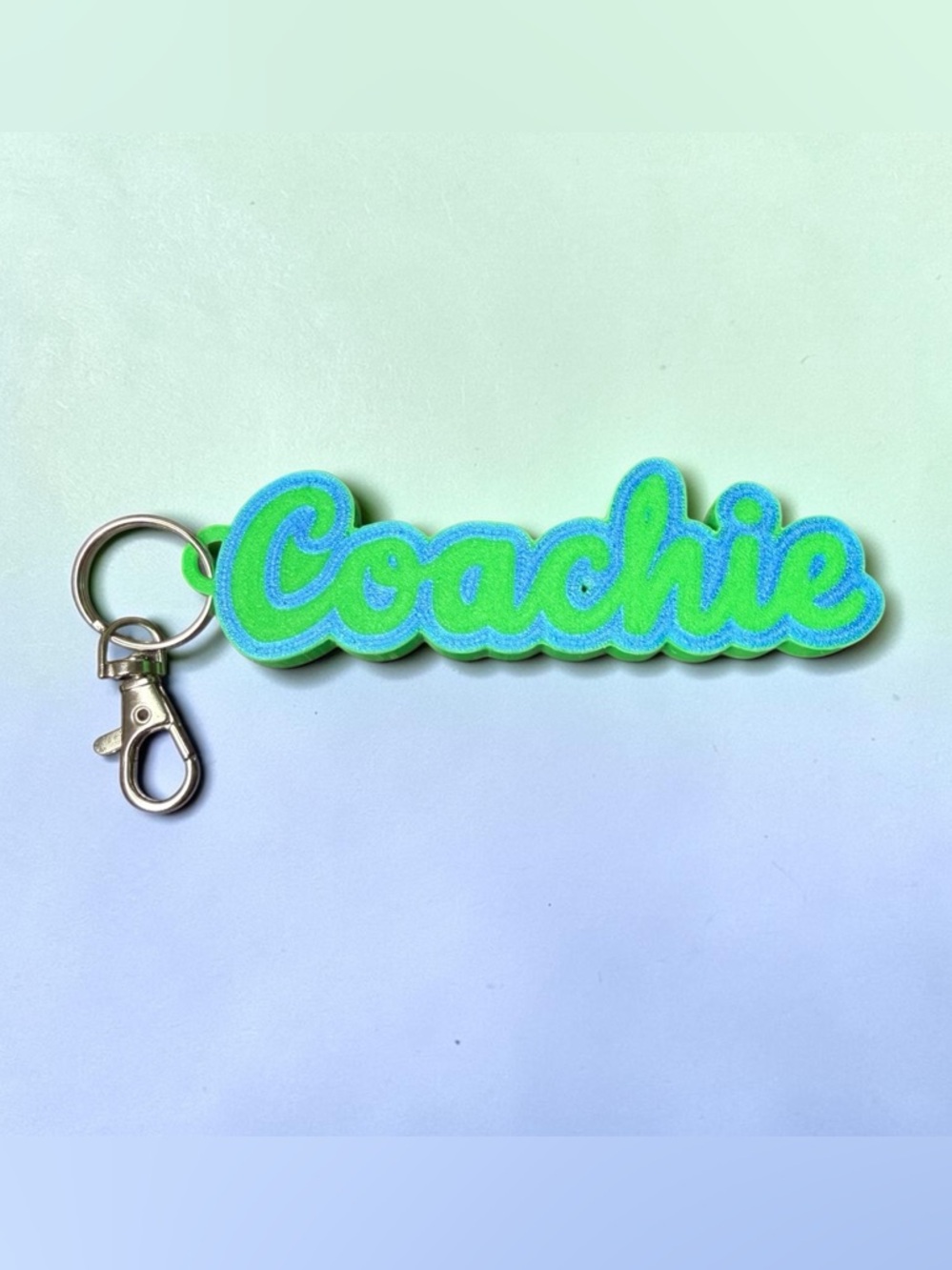 Coachie Bag Charm Keychain
